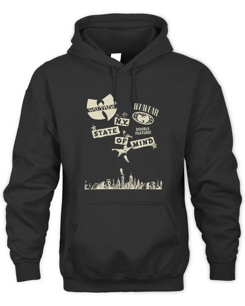 Official Wu Tang Clan and Nas NY State Of Mind Tour 2022 Black